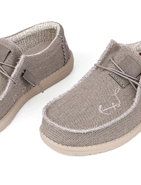 Мужские туфли Hodaki тканевые желтые - фото 5 - Miraton