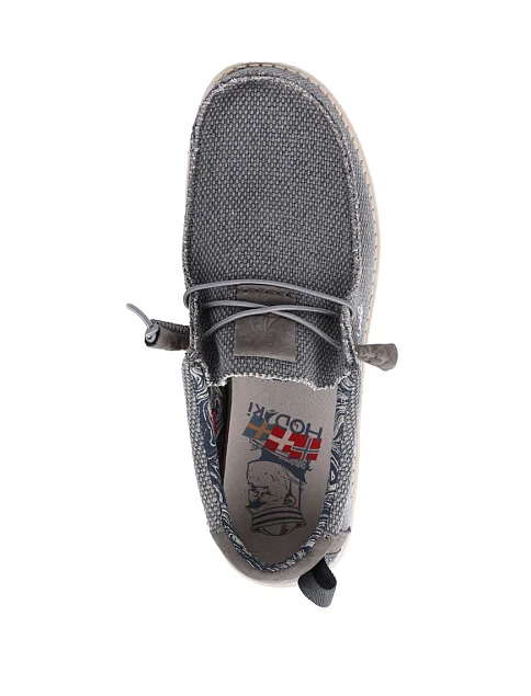 Мужские туфли Hodaki тканевые серые - фото 5 - Miraton