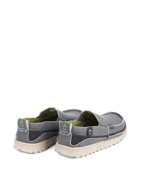 Мужские туфли Hodaki тканевые серые - фото 4 - Miraton