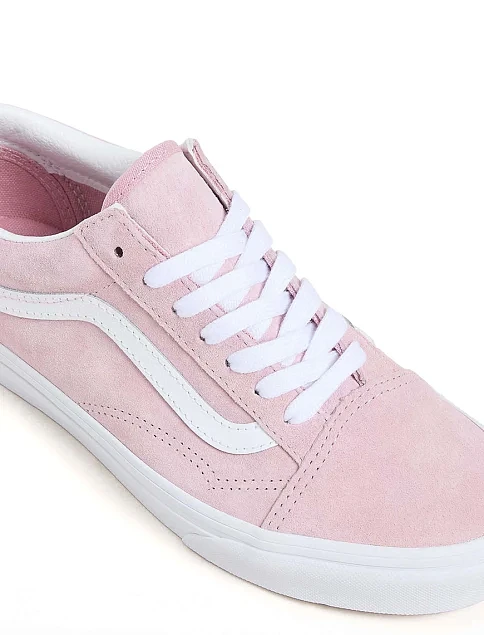 Жіночі кеди Vans Old Skool замшеві рожеві - фото 4 - Miraton