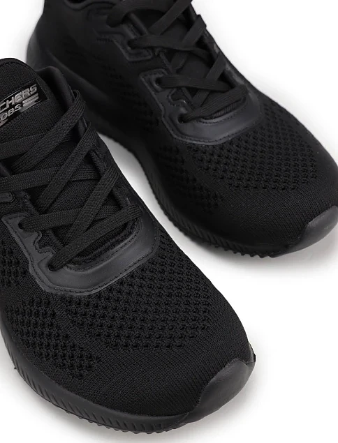 Жіночі кросівки Skechers Bobs Squad тканинні чорні - фото 5 - Miraton