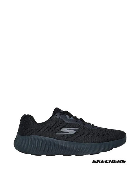 Мужские кроссовки раннеры Skechers GO Run Now тканевые черные - фото 1 - Miraton