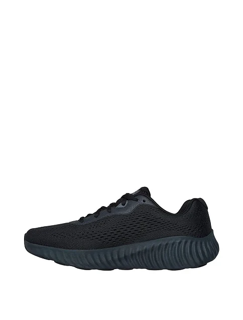 Мужские кроссовки раннеры Skechers GO Run Now тканевые черные - фото 2 - Miraton