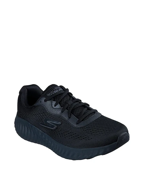 Мужские кроссовки раннеры Skechers GO Run Now тканевые черные - фото 3 - Miraton