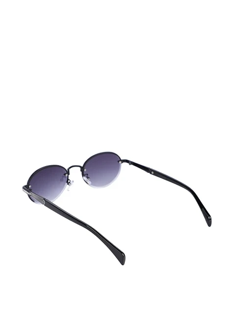 Сонцезахисні окуляри овальні сині без оправи - фото 3 - Miraton