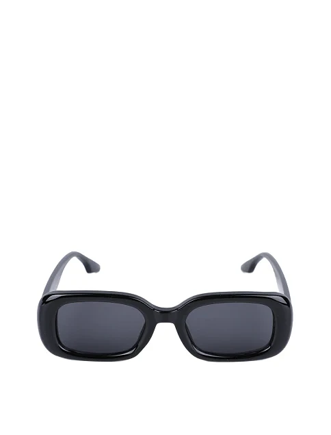 Солнцезащитные очки прямоугольные черные - фото 1 - Miraton