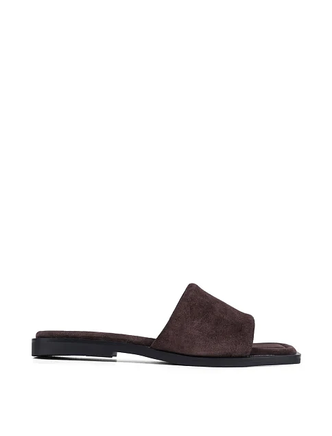Женские шлепанцы MIRATON велюровые коричневые - фото 2 - Miraton