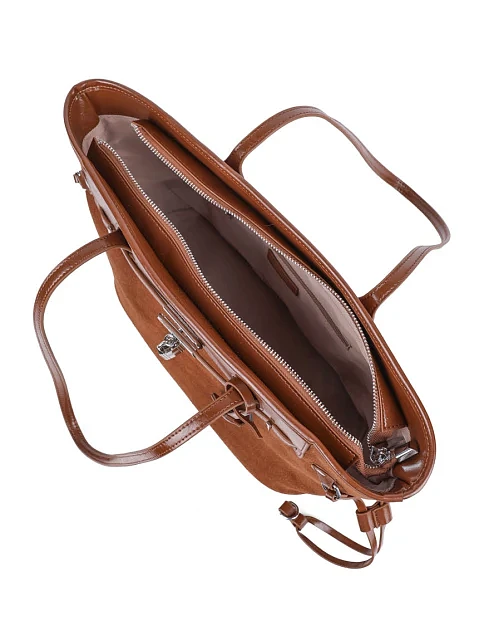 Женская сумка тоут MIRATON замшевая оранжевая - фото 5 - Miraton