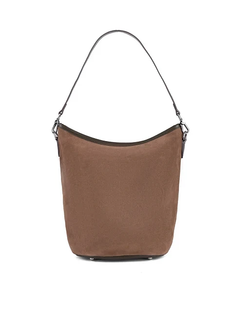 Женская сумка хобо MIRATON замшевая зеленая - фото 1 - Miraton