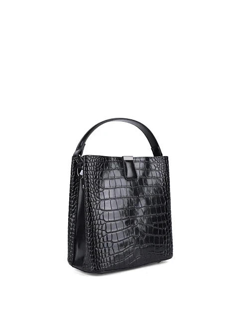 Жіноча сумка тоут MIRATON шкіряна чорна - фото 2 - Miraton