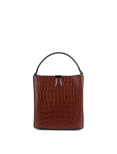 Женская сумка тоут MIRATON кожаная коричневая - фото 1 - Miraton