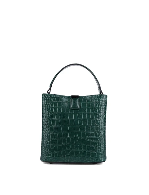 Женская сумка тоут MIRATON кожаная зеленая - фото 1 - Miraton