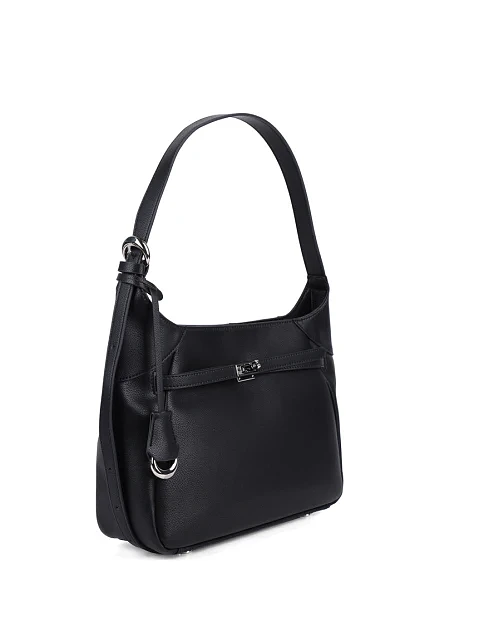 Женская сумка хобо MIRATON замшевая черная - фото 3 - Miraton