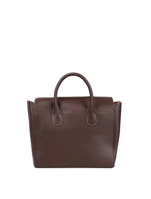 Женская сумка тоут MIRATON кожаная коричневая - фото 4 - Miraton
