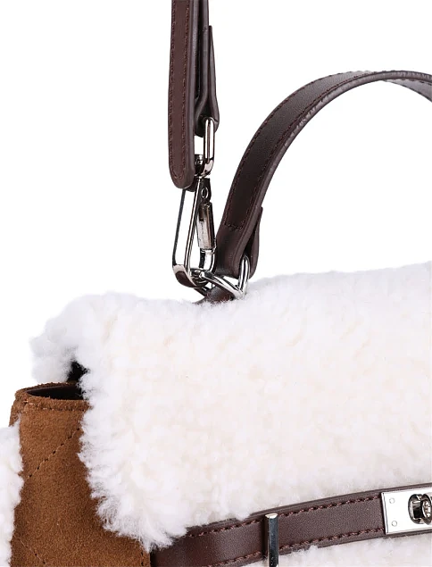 Женская сумка-рюкзак MIRATON замшевая коричневая - фото 5 - Miraton