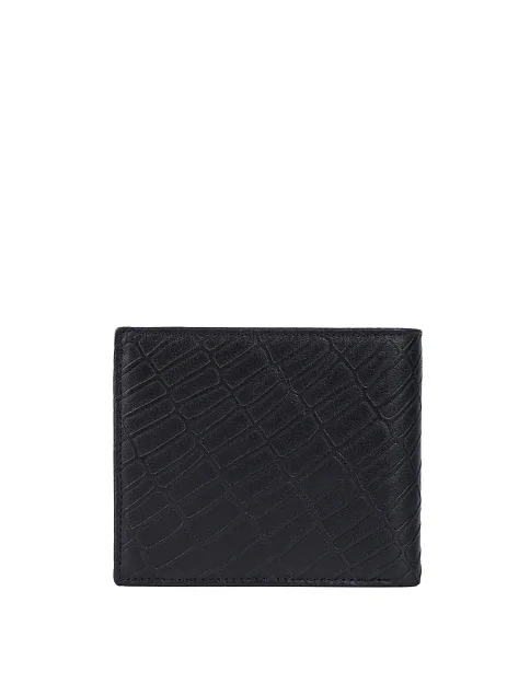 Мужской кошелек кожаный черный - фото 3 - Miraton