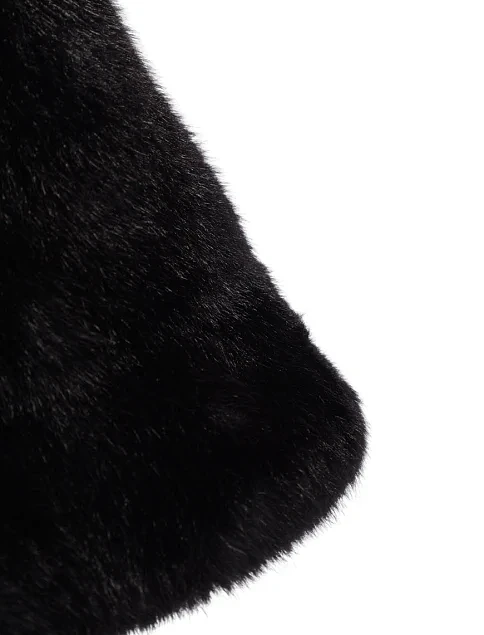 Шапка с мехом черная - фото 2 - Miraton