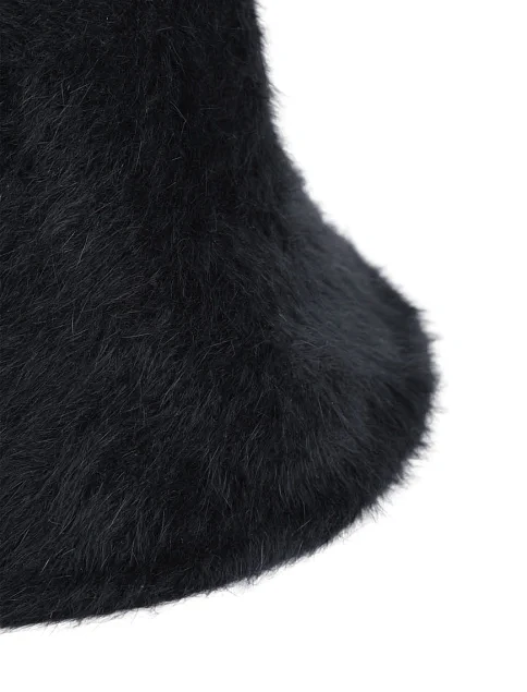 Шапка ангорова чорна - фото 2 - Miraton