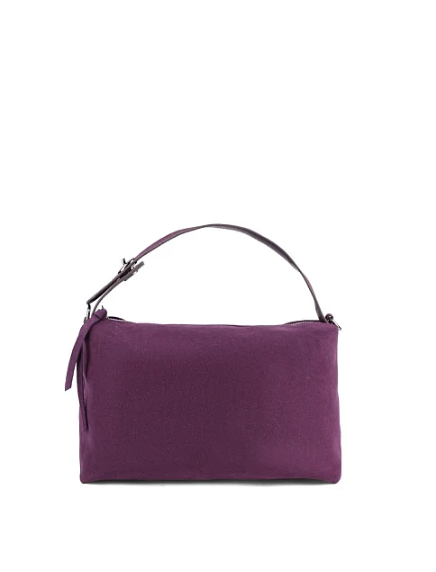 Женская сумка тоут MIRATON замшевая фиолетовая - фото 1 - Miraton