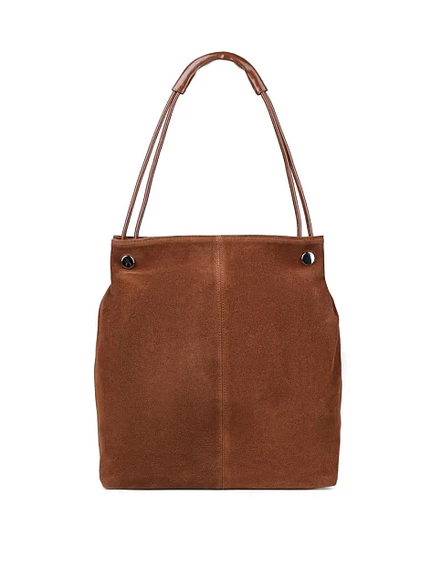 Женская сумка хобо MIRATON замшевая оранжевая - фото 1 - Miraton