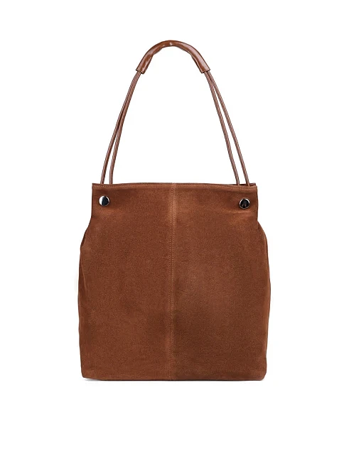 Женская сумка хобо MIRATON замшевая оранжевая - фото 3 - Miraton