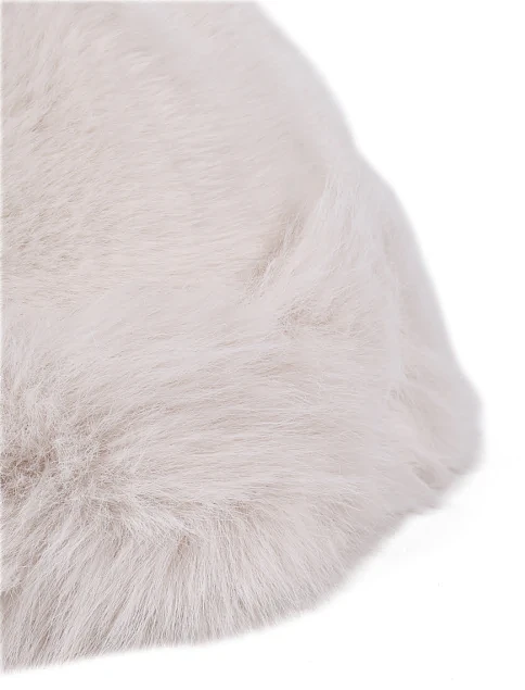 Шапка з хутром біла - фото 2 - Miraton