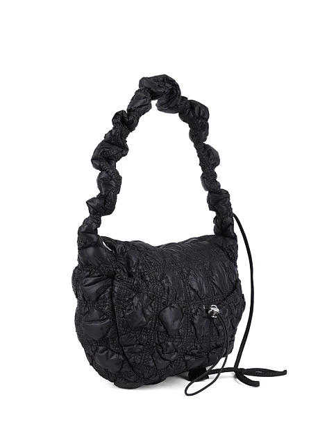 Женская сумка через плечо MIRATON тканевая черная - фото 3 - Miraton