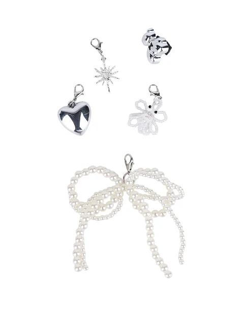 Набір прикрас для взуття підвіски та перли - фото 1 - Miraton