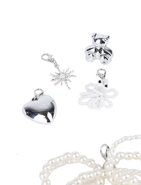 Набір прикрас для взуття підвіски та перли - фото 2 - Miraton