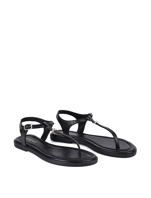 Женские сандалии Attizzare кожаные черные - фото 1 - Miraton