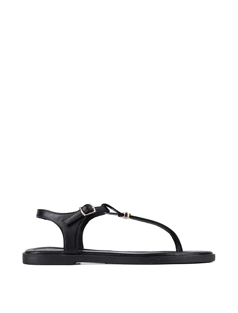 Женские сандалии Attizzare кожаные черные - фото 2 - Miraton