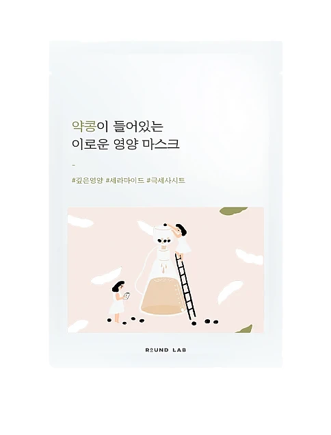 Поживна тканинна маска з екстрактом чорних соєвих бобів ROUND LAB Soybean Nourishing Mask 27 ml - фото 1 - Miraton