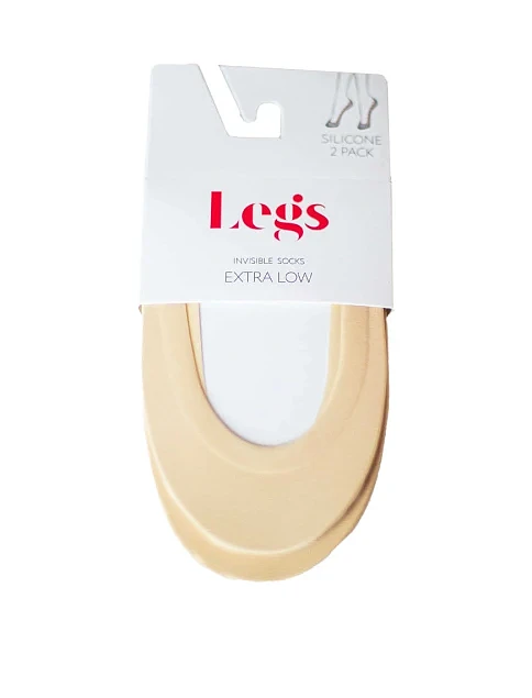 Следы женские из микрофибры телесные 2 шт. - фото 1 - Miraton