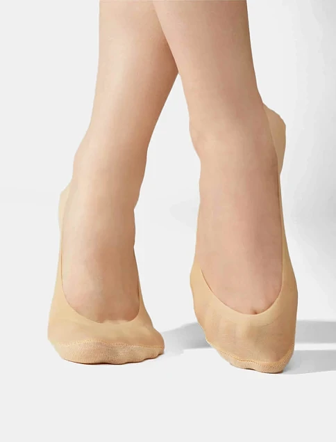 Следы женские из микрофибры телесные 2 шт. - фото 2 - Miraton