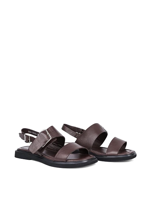 Женские сандалии Attizzare кожаные коричневые - фото 3 - Miraton
