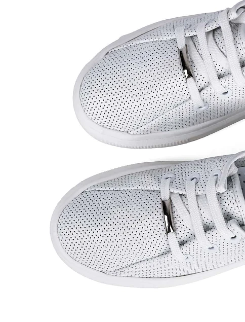 Женские кеды Attizzare кожаные белые - фото 5 - Miraton