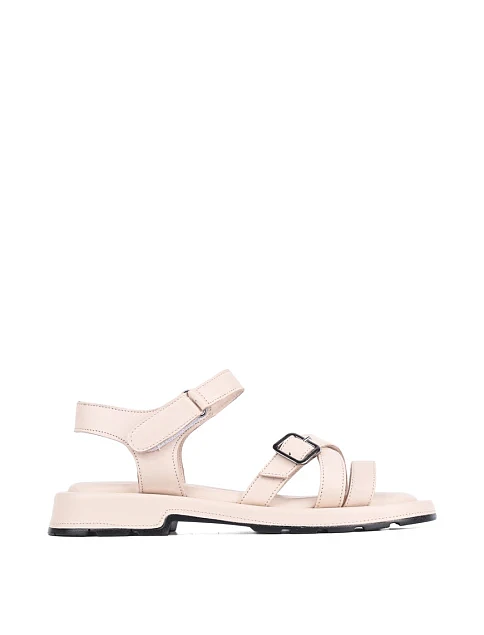 Женские сандалии Attizzare кожаные бежевые - фото 1 - Miraton