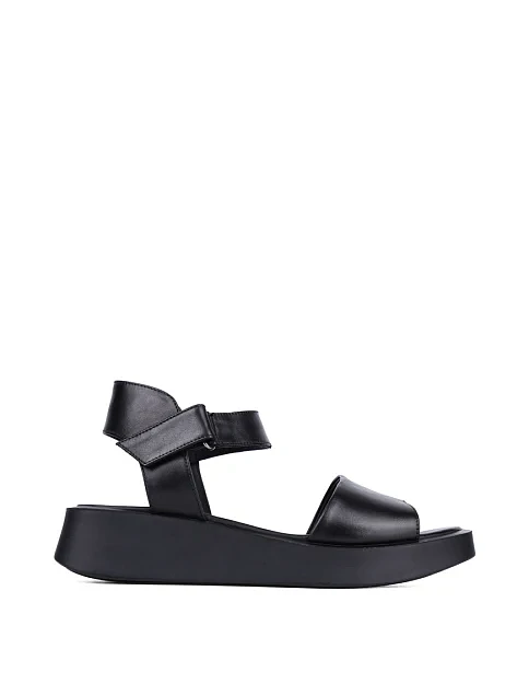 Женские сандалии Attizzare кожаные черные - фото 1 - Miraton