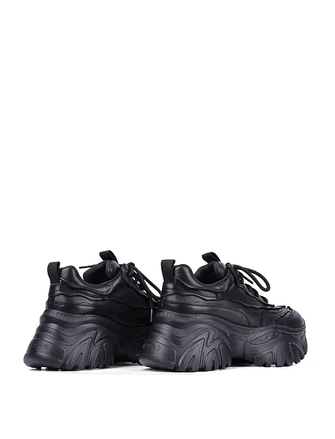 Женские кроссовки MIRATON кожаные черные - фото 4 - Miraton