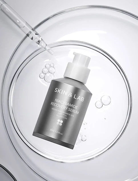 Восстанавливающая сыворотка с ниацинамидом SKIN&LAB Niacinamide Recovery Serum - фото 3 - Miraton