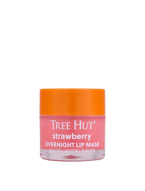 Нічна маска для губ Tree Hut Strawberry Overnight Lip Mask 17g - фото 1 - Miraton