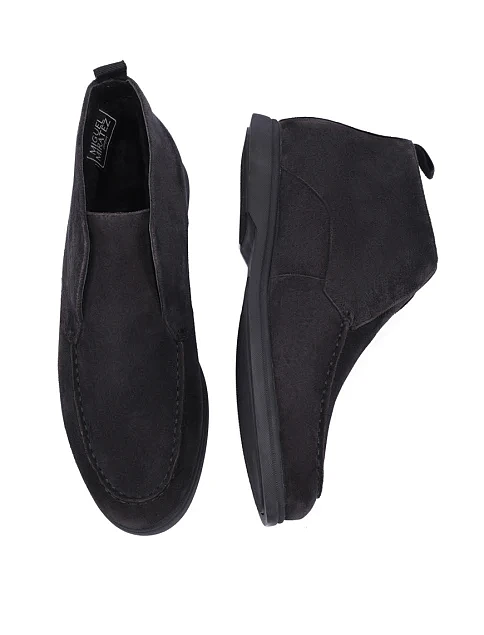 Мужские ботинки замшевые серые - фото 2 - Miraton