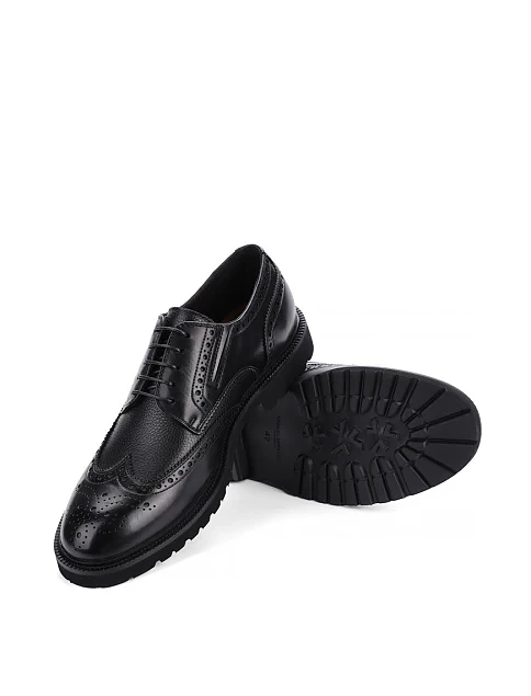 Мужские туфли Miguel Miratez кожаные черные - фото 5 - Miraton