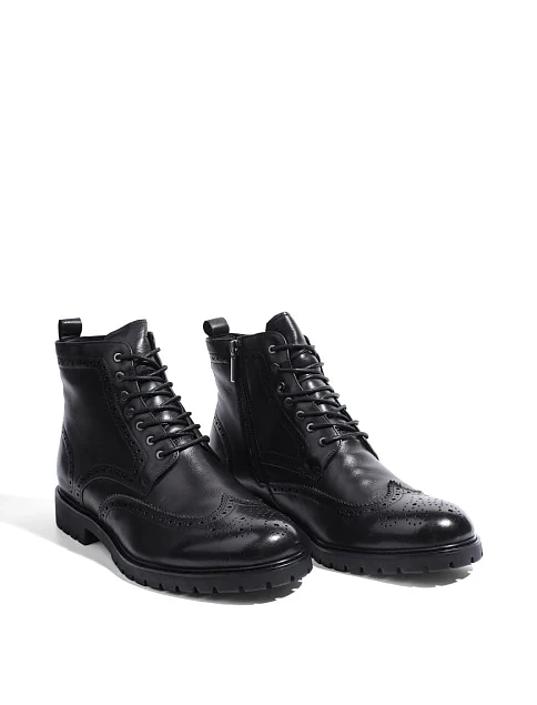 Мужские ботинки Miguel Miratez кожаные черные - фото 3 - Miraton