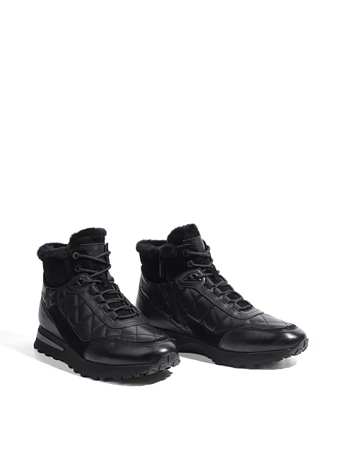 Мужские ботинки MIRATON замшевые черные - фото 3 - Miraton