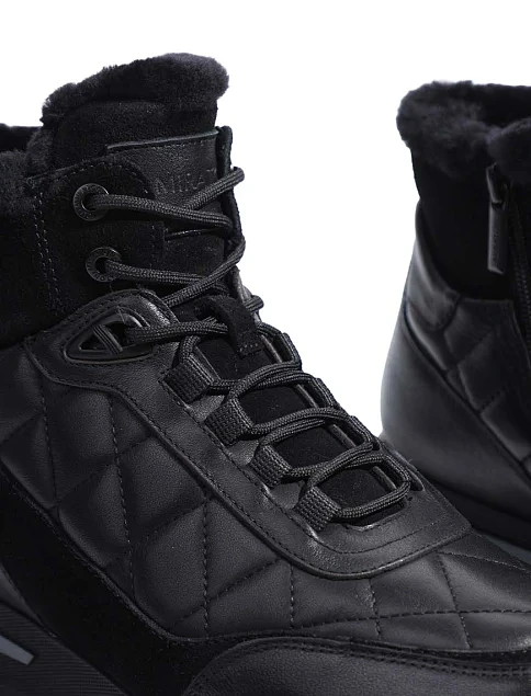 Мужские ботинки MIRATON замшевые черные - фото 5 - Miraton