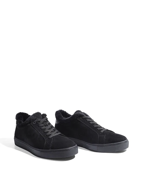 Мужские кеды MIRATON замшевые черные - фото 3 - Miraton