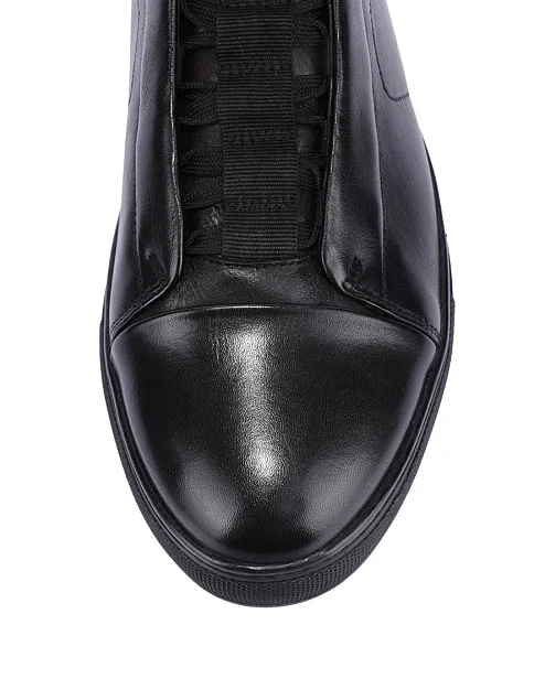 Мужские ботинки кожаные черные - фото 5 - Miraton