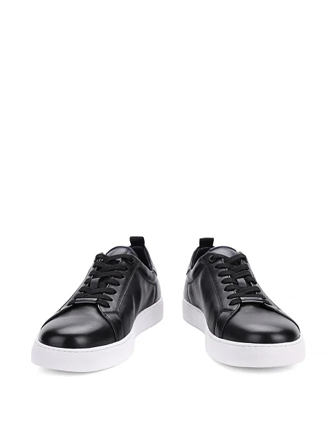 Чоловічі кеди MIRATON шкіряні чорні - фото 2 - Miraton