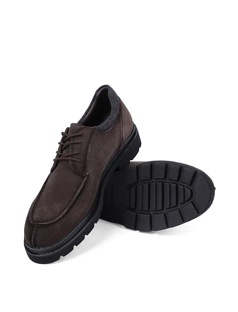 Чоловічі туфлі Miguel Miratez замшеві коричневі - фото 2 - Miraton